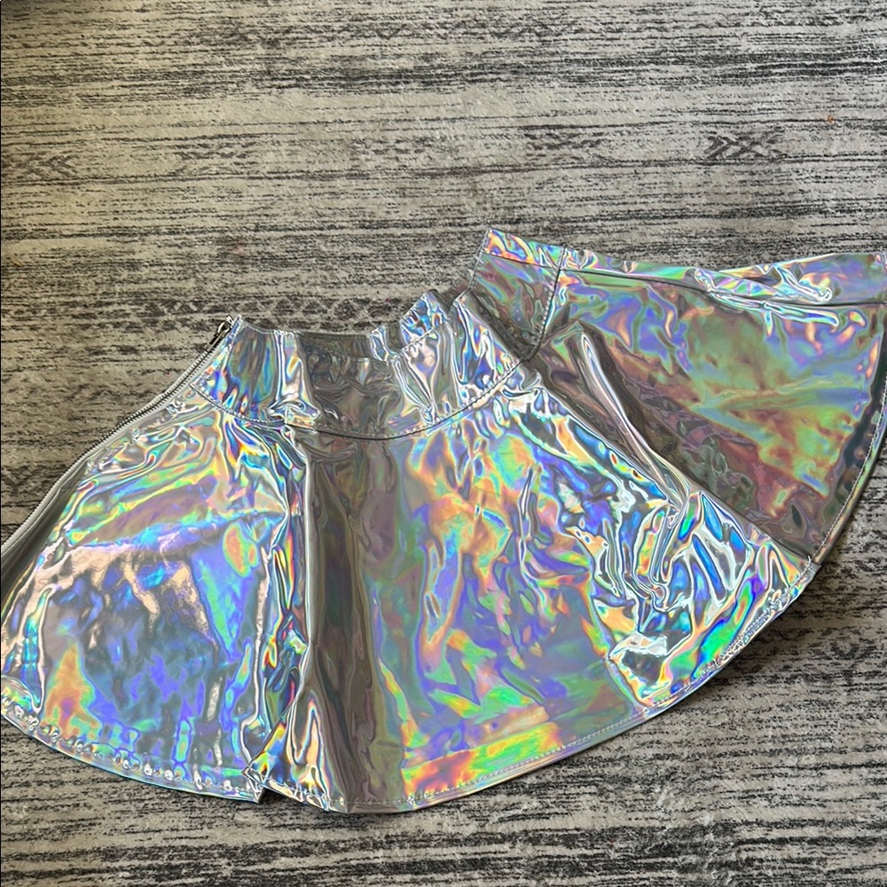 Holographic rave Skirt